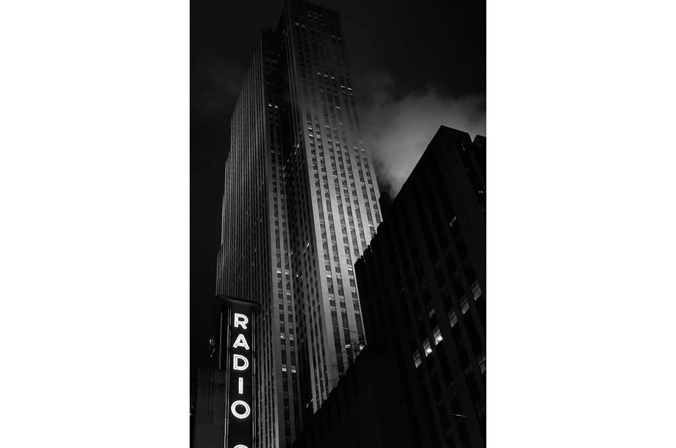 New York City Black and White Skyscraper Photograph