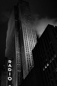 New York City Black and White Skyscraper Photograph
